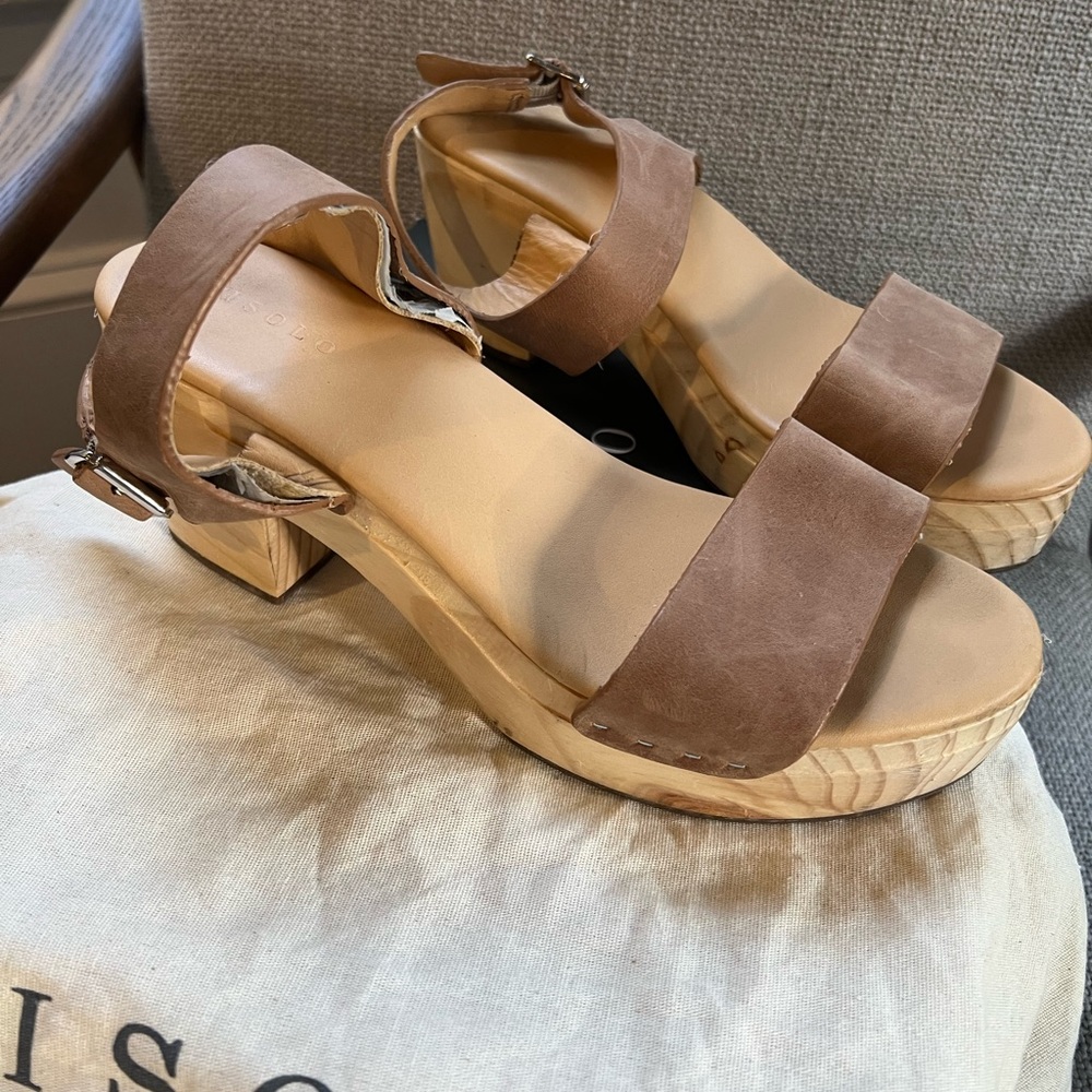 Nisolo All-Day Open Toe Clog Size 8 Gently Used C… - image 3